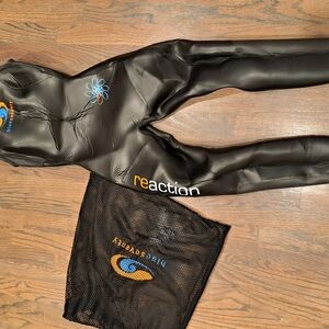 Blue Sky Wetsuit in Black with Blue and Orange Accents